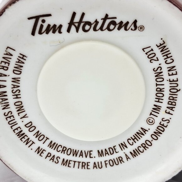 Tim Hortons 2017  Ceramic Deer Buck Elk Coffee Travel Mug With Silicon Lid 16 oz - Picture 3 of 4